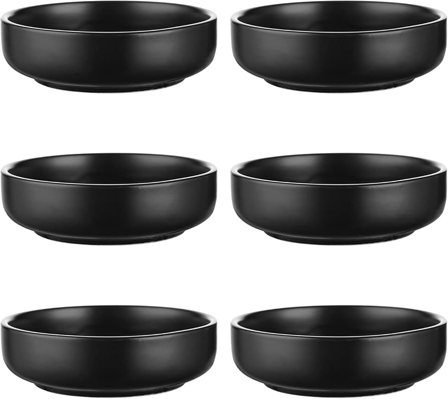 Selamica Ceramic 3.3 Inch Soy Sauce Dish Dipping Bowls Side Dishes Small Appetizer Pinch Bowls fo... | Amazon (US)