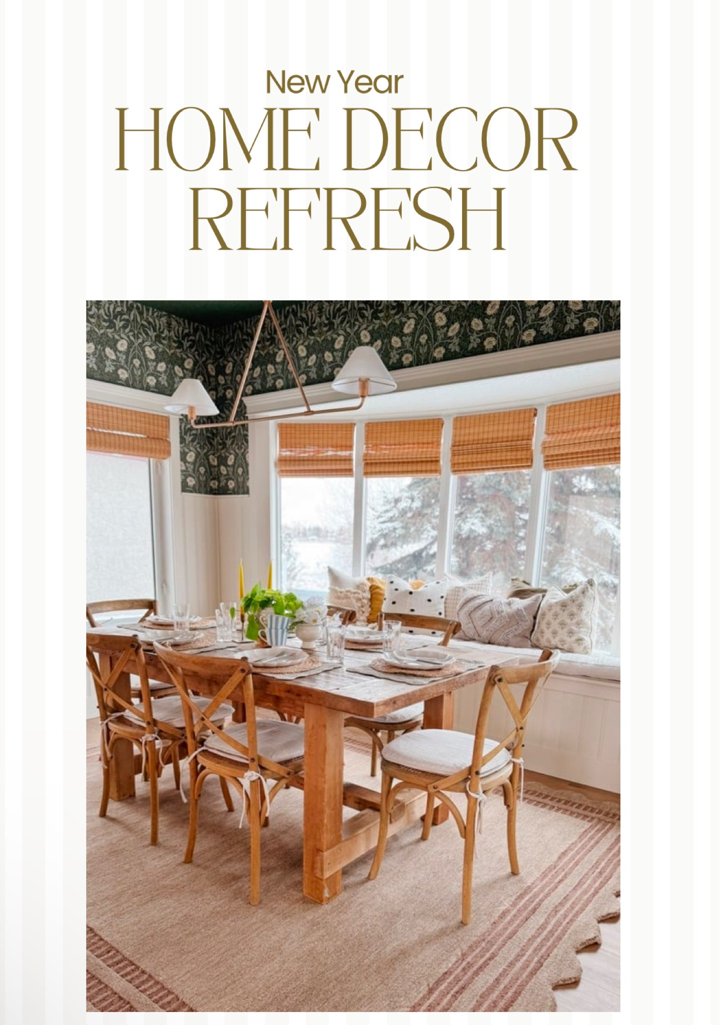 Shop our dining room rug, wallpaper, lighting and more on @wayfair 

#ad #wayfair #wayfairpartner

#LTKSaleAlert #LTKHome