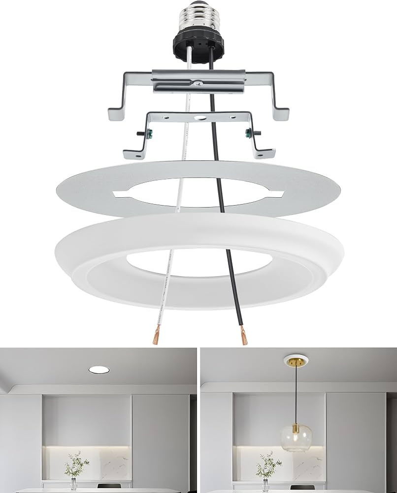 Luvkczc Recessed Can Light Conversion Kit for 5" and 6" Ceiling Fixtures | Amazon (US)