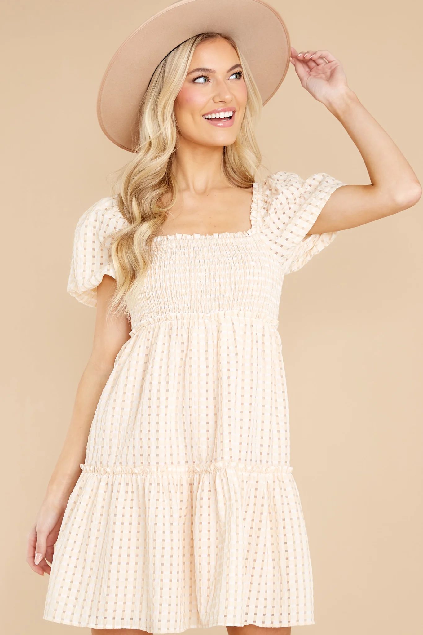 Beauty In The Details Ivory Eyelet Dress | Red Dress 