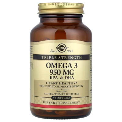 Solgar Omega-3, EPA & DHA, Triple Strength, 950 mg, 50 Softgels | Target