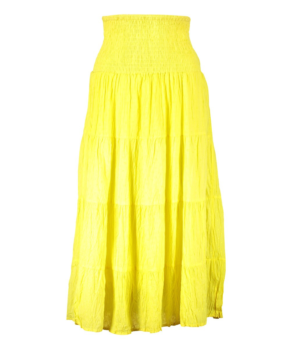 Aryeh Women's Maxi Skirts Yellow - Yellow Maxi Skirt - Women | Zulily
