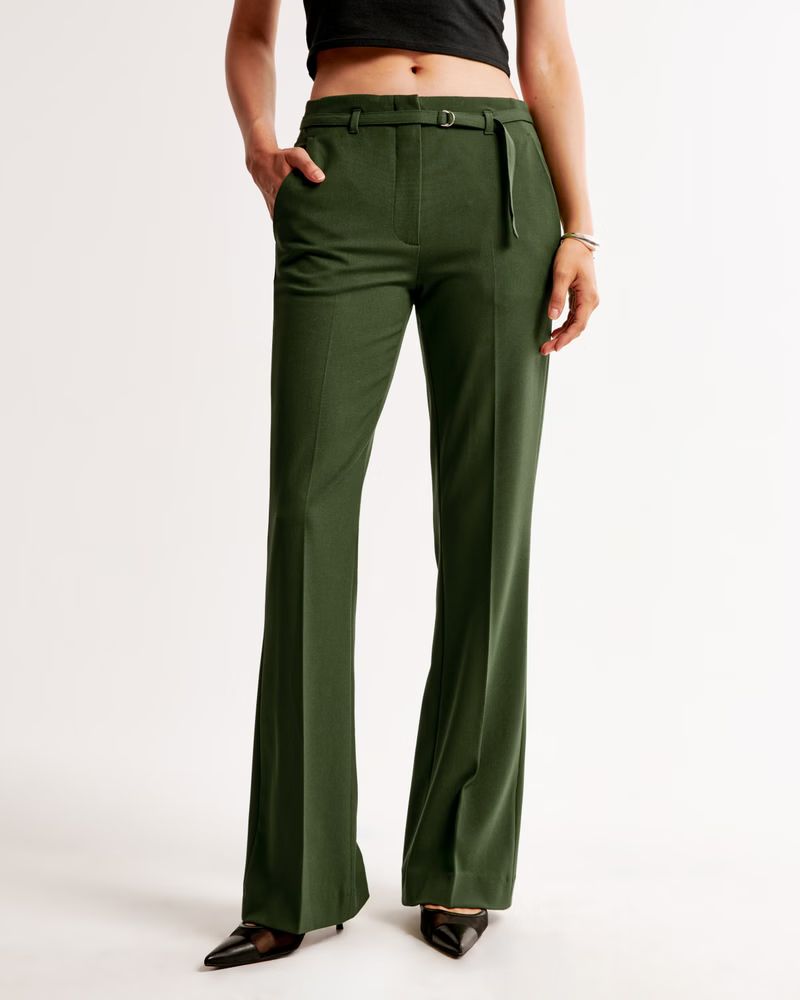 Mini Belt Flare Pant | Abercrombie & Fitch (US)