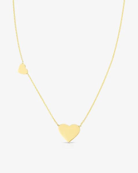 Engravable Heart + Mini Heart Necklace | Ring Concierge