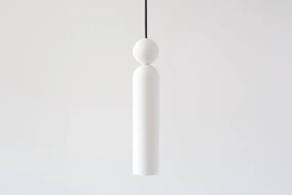 Pendant light from plaster | cylinder pendant light | modern pendant light from plaster | | white... | Etsy ROW