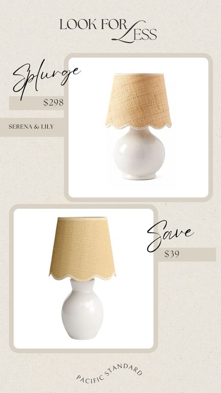 Look for Less #494 | Serena and Lily Como Petite Table Lamp (Raffia Wave) #lookforless

Affordable finds, get the look, coastal home, interior finds, home design 

#LTKSeasonal #LTKsalealert #LTKhome