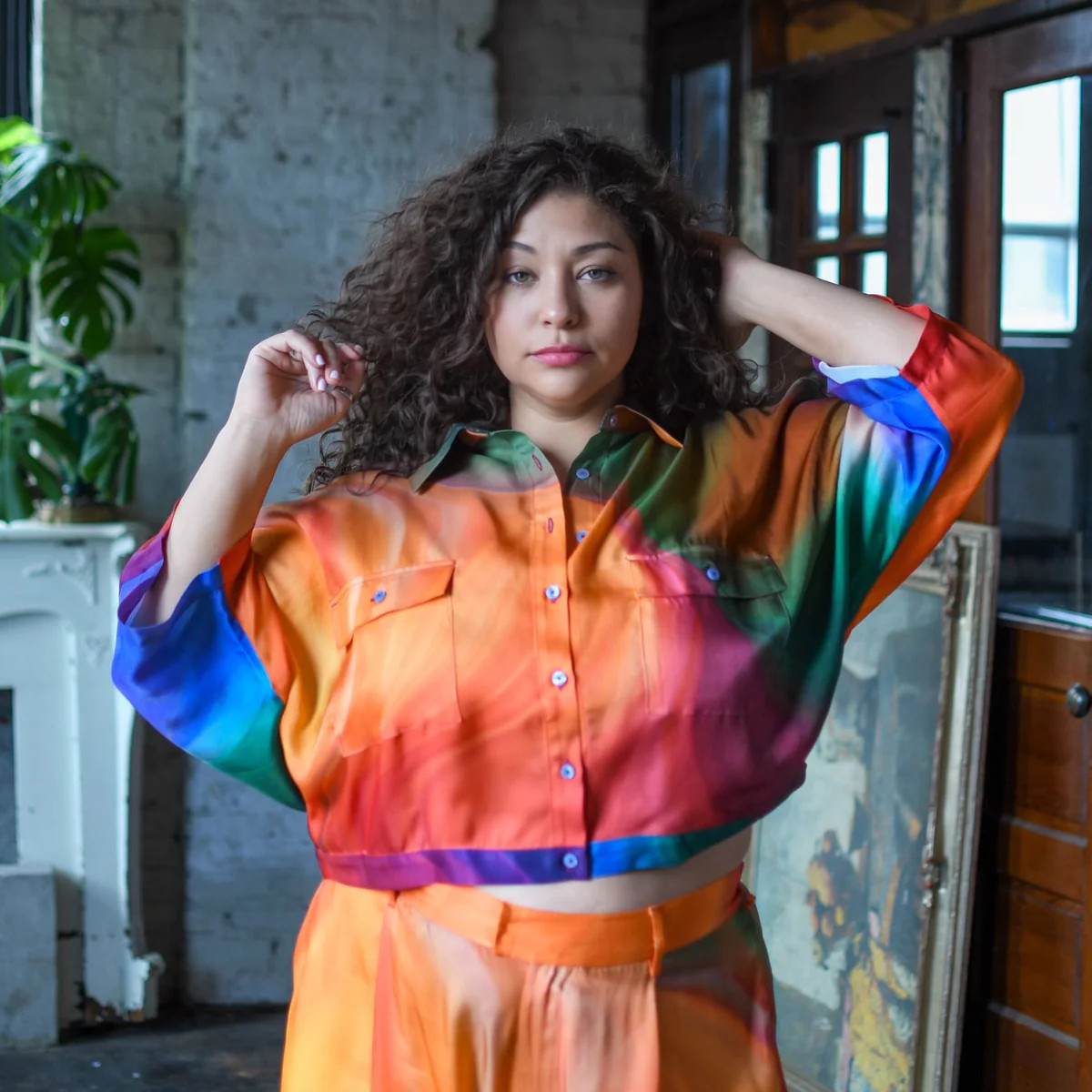 Tai Kimono Sleeve Blouse - Seri (Printed to Order) | Dressed in Joy