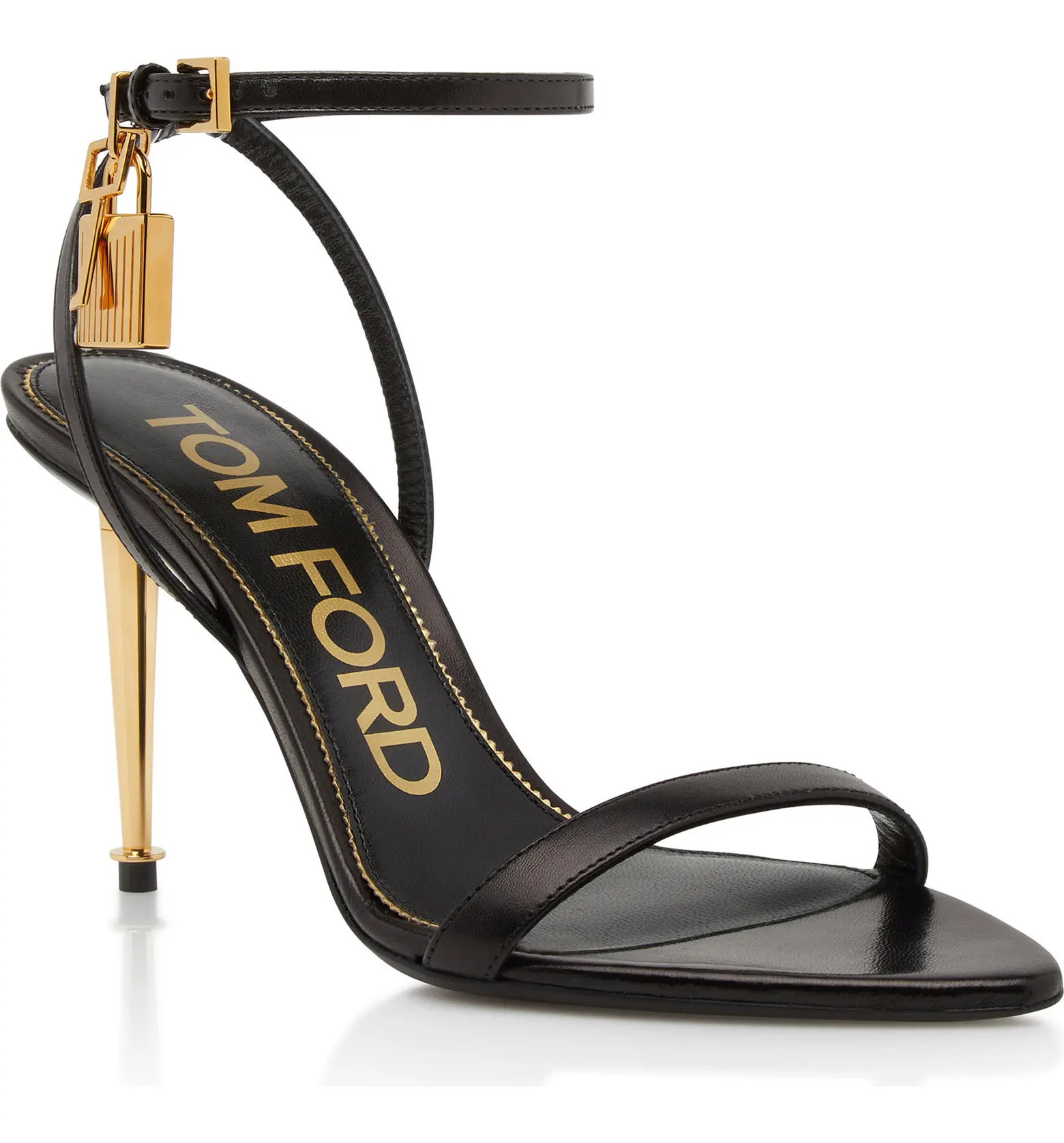 Padlock Naked Pointy Toe Sandal (Women) | Nordstrom
