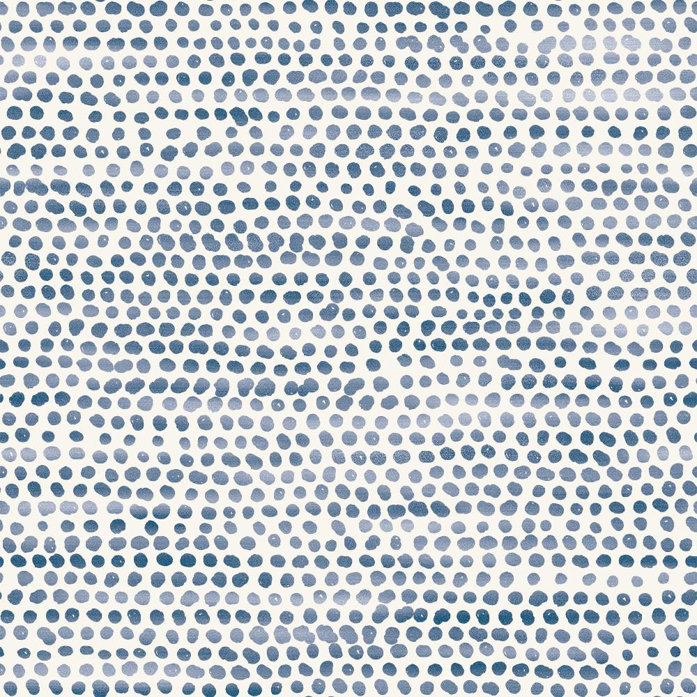 Decoratorsbest Painted Dots Navy Peel And Stick Wallpaper, 28 Sq. Ft. | DecoratorsBest | DecoratorsBest