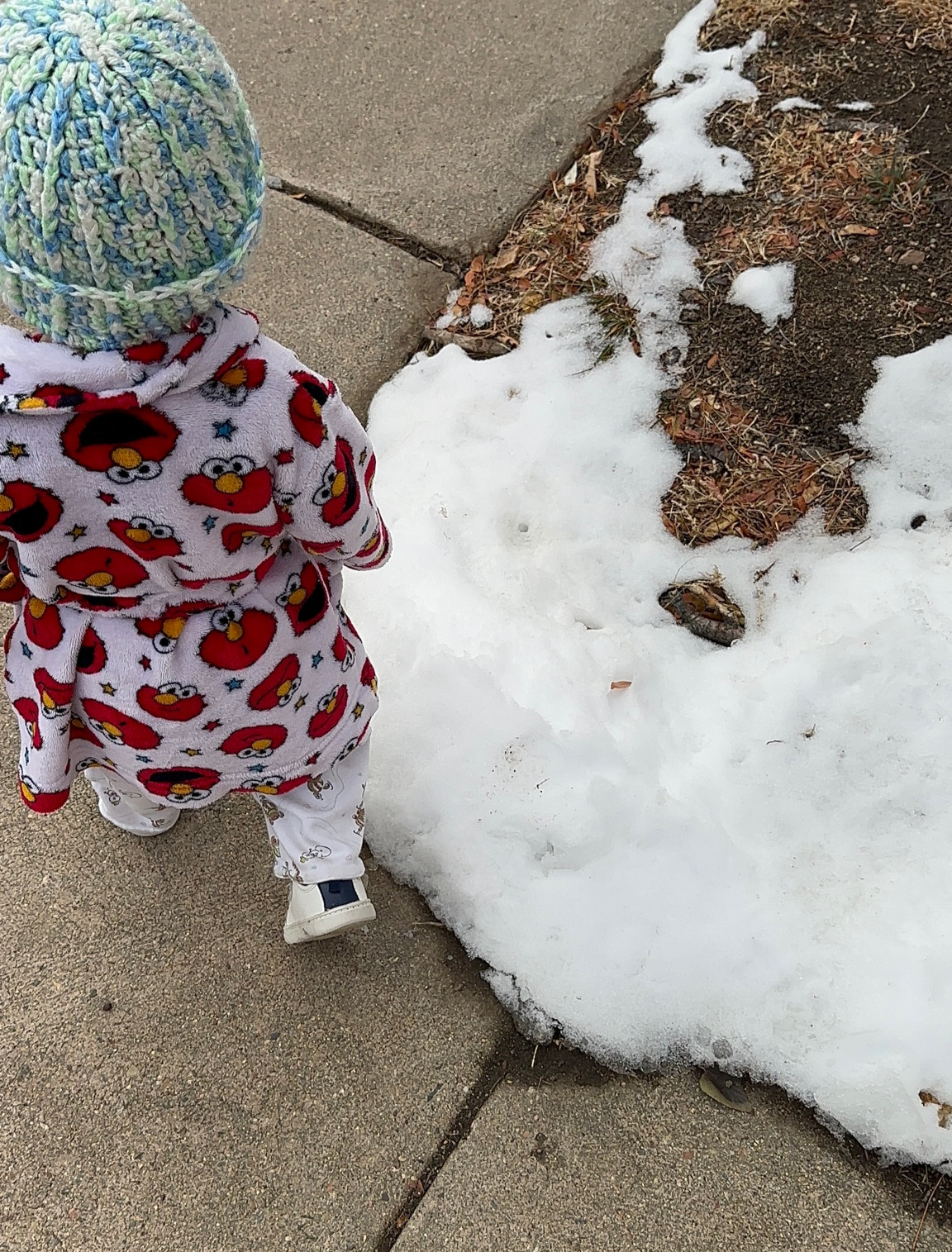 Toddler winter outfit - snowman pants with an Elmo bathrobe 

#LTKbaby #LTKstyletip #LTKkids