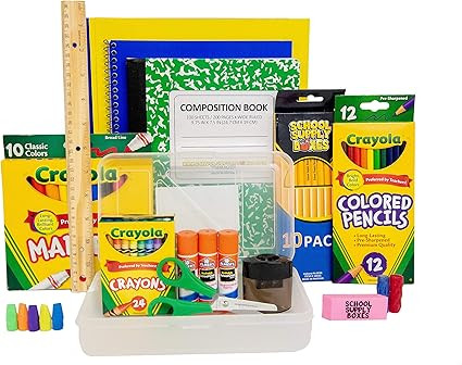 Back To School Supply Box Grades K-5 - School Supply Kit Back To School Essentials - 32 Pieces | Amazon (US)