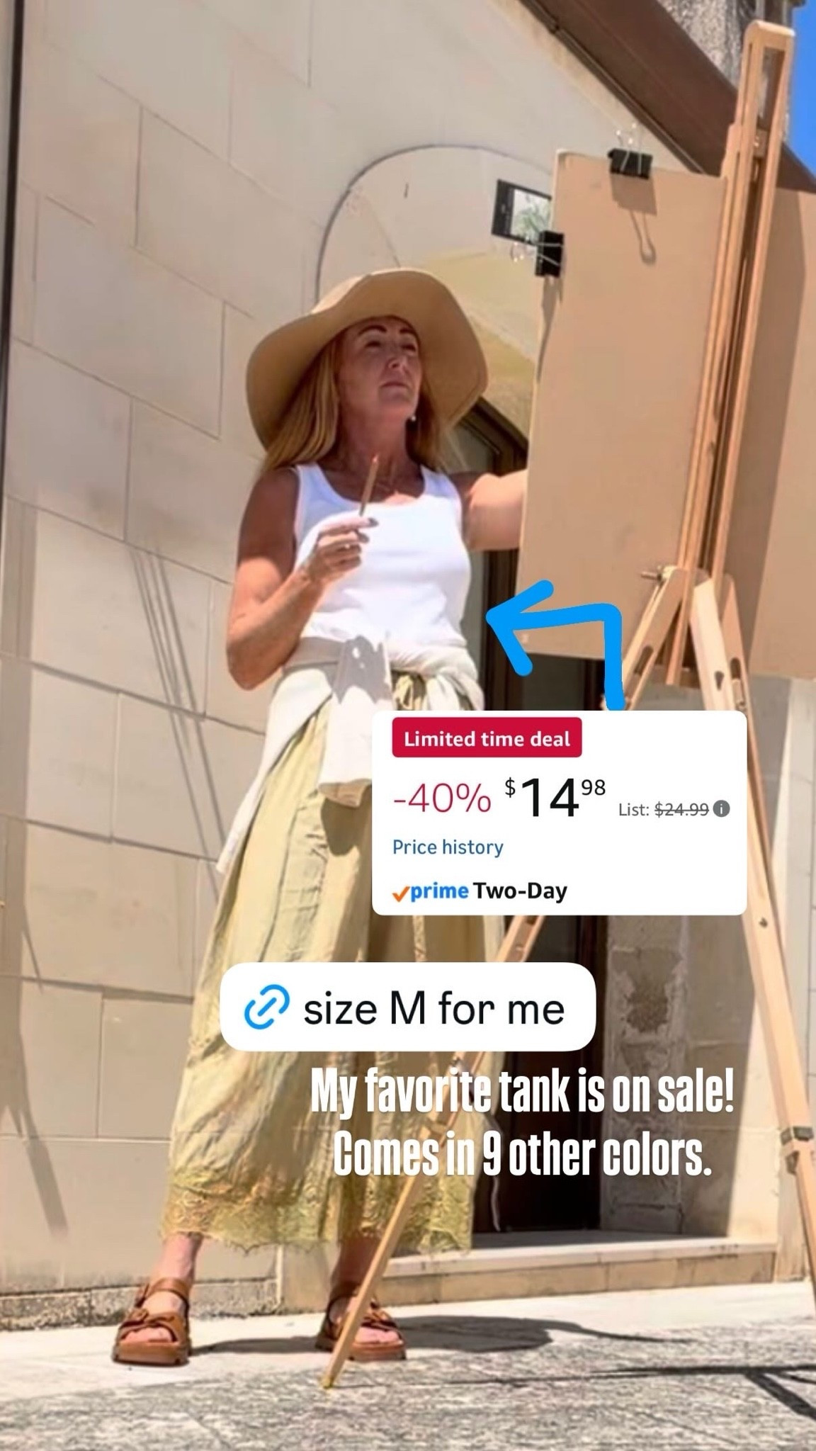 🚨 sale alert!  My favorite tank top that came with me to Italy is currently 40% off. I’m in a medium.

#LTKSeasonal #LTKSaleAlert #LTKOver40
