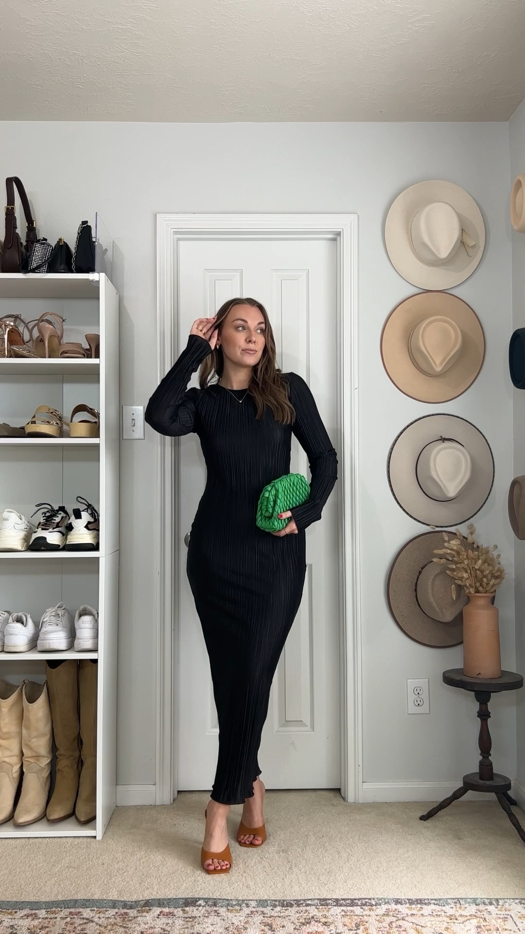 a little sneak peek into tonight's date night look 💚😘 

Dress size L (runs small) 
.⁠
.⁠
.⁠
.⁠
Spring outfit, outfit inspo, minimal style, fashion inspo, outfit ideas, street style, Pinterest aesthetic, neutral fashion, Pinterest girl, styling reels, spring style, summer style, casual chic, amazon dress, amazon fashion. 

#LTKstyletip #LTKFind #LTKunder50