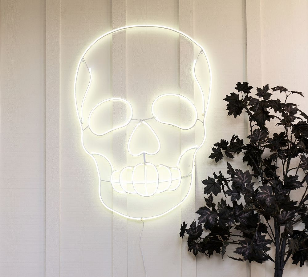 LED Skull Wall Art | Pottery Barn (US)