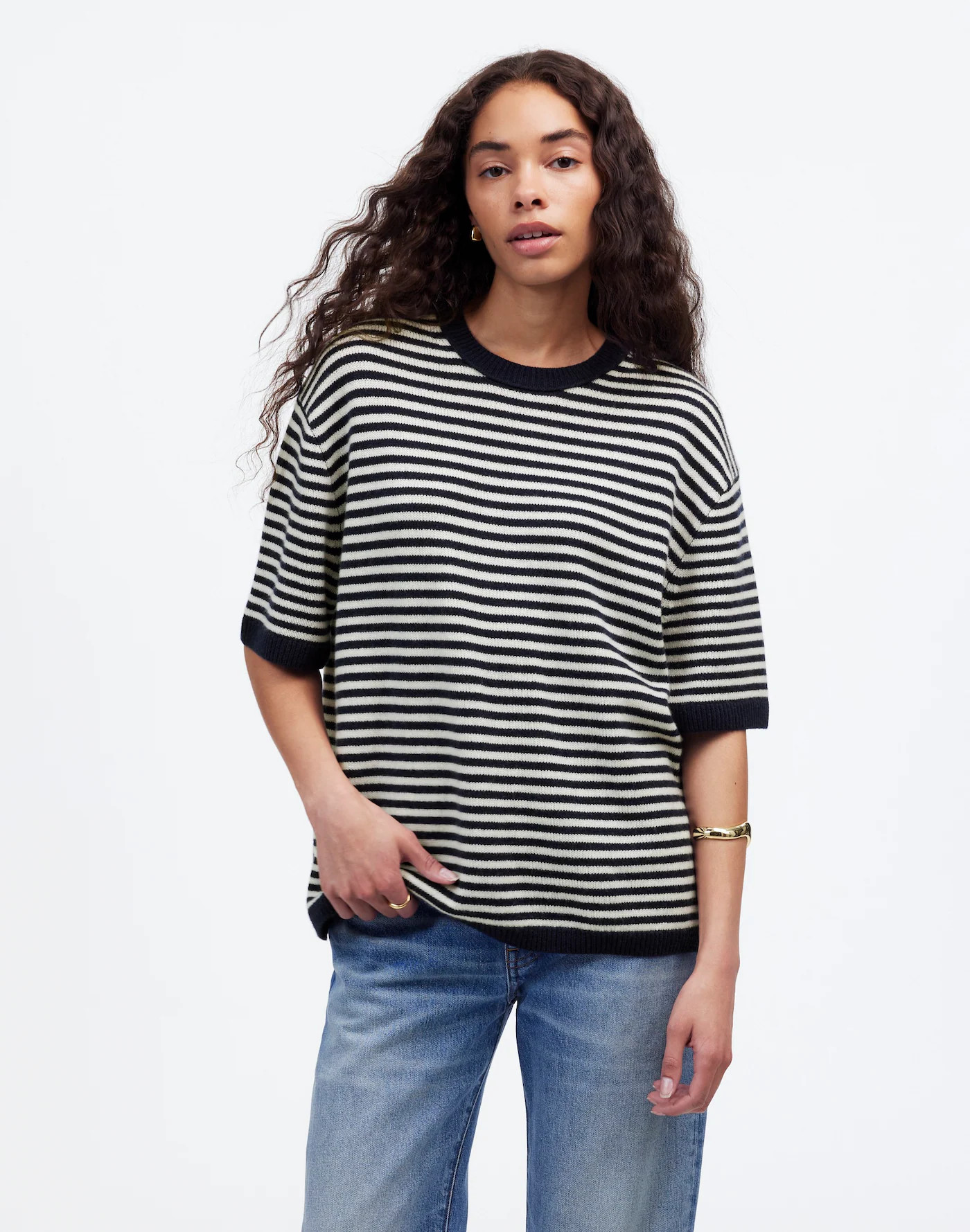 Relaxed Cashmere Sweater Tee | Madewell | Madewell