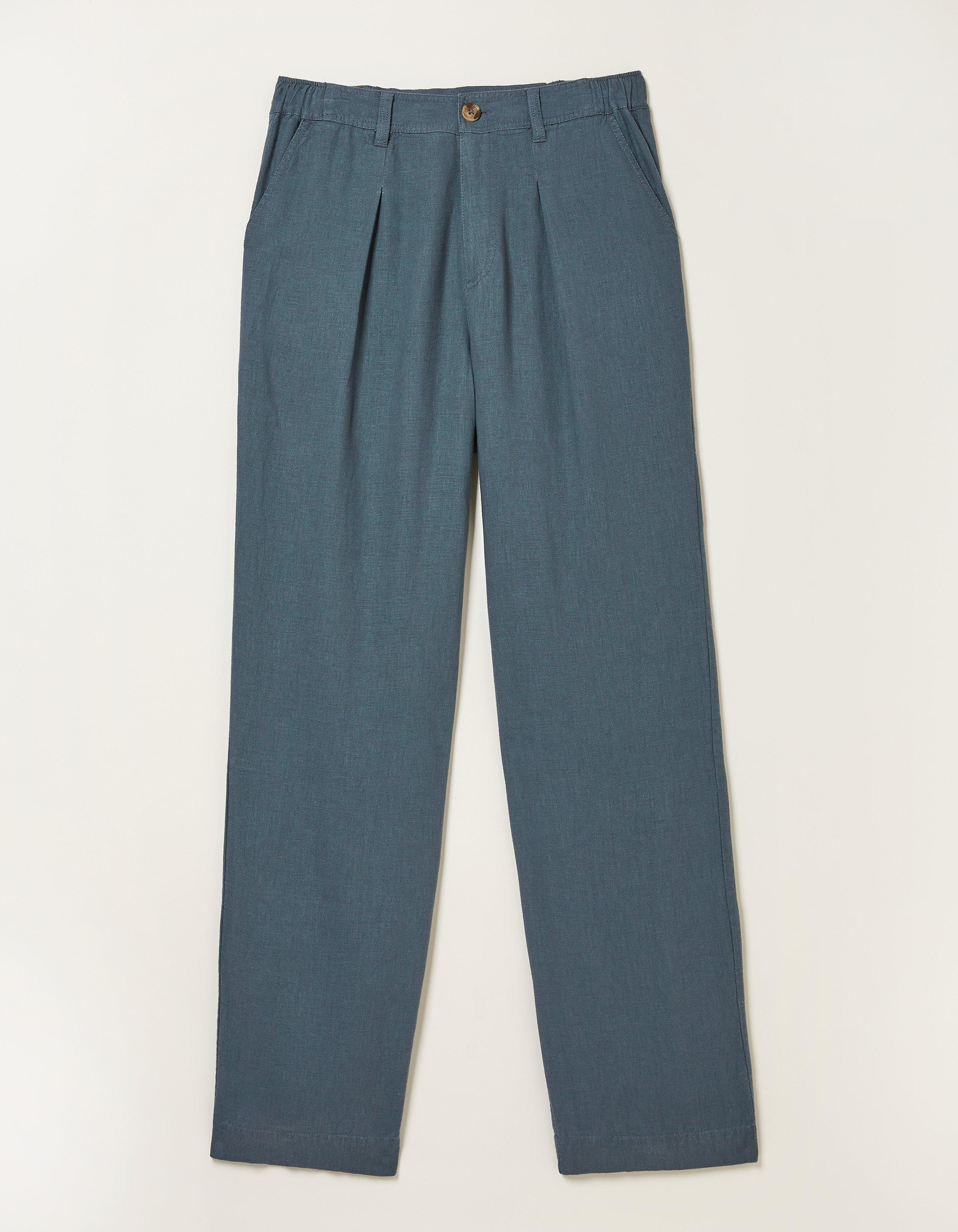 Portloe Linen Blend Cropped Pants | FatFace (US & Canada)