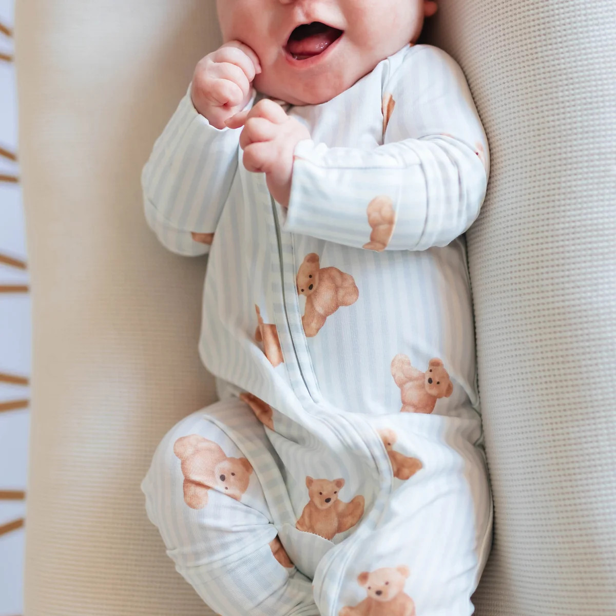 Infant Romper in Teddy | Silks Design