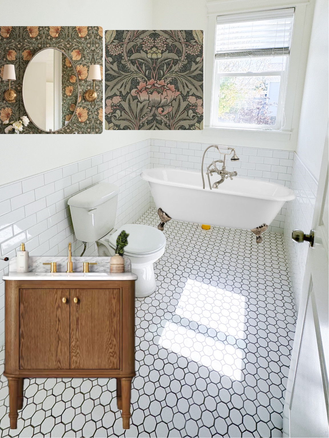 Powder Bathroom Reno. My pieces and inspo for my project.

#LTKHome