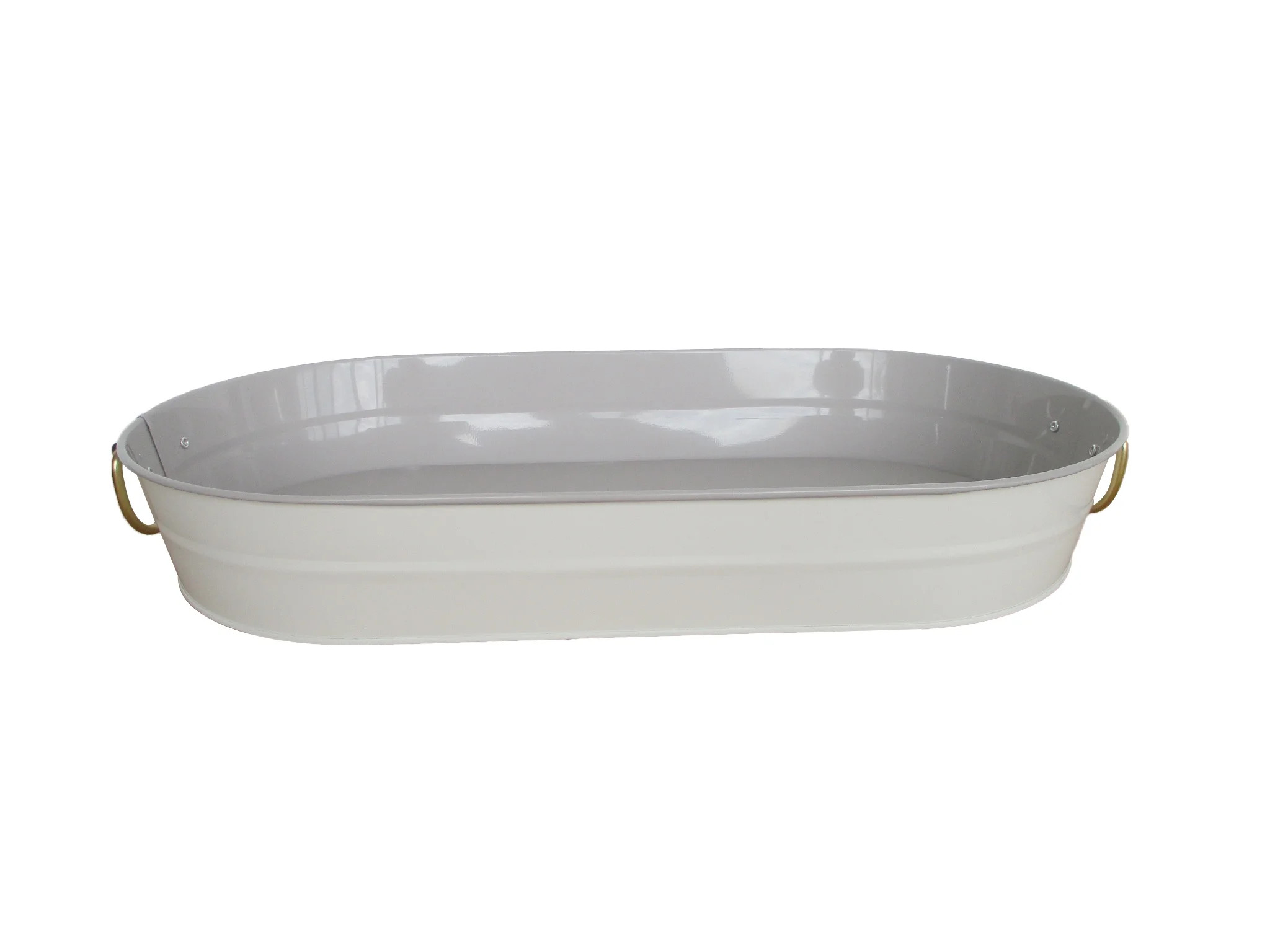 Better Homes & Gardens 2-Tone Galvanized Oval Tray | Walmart (US)