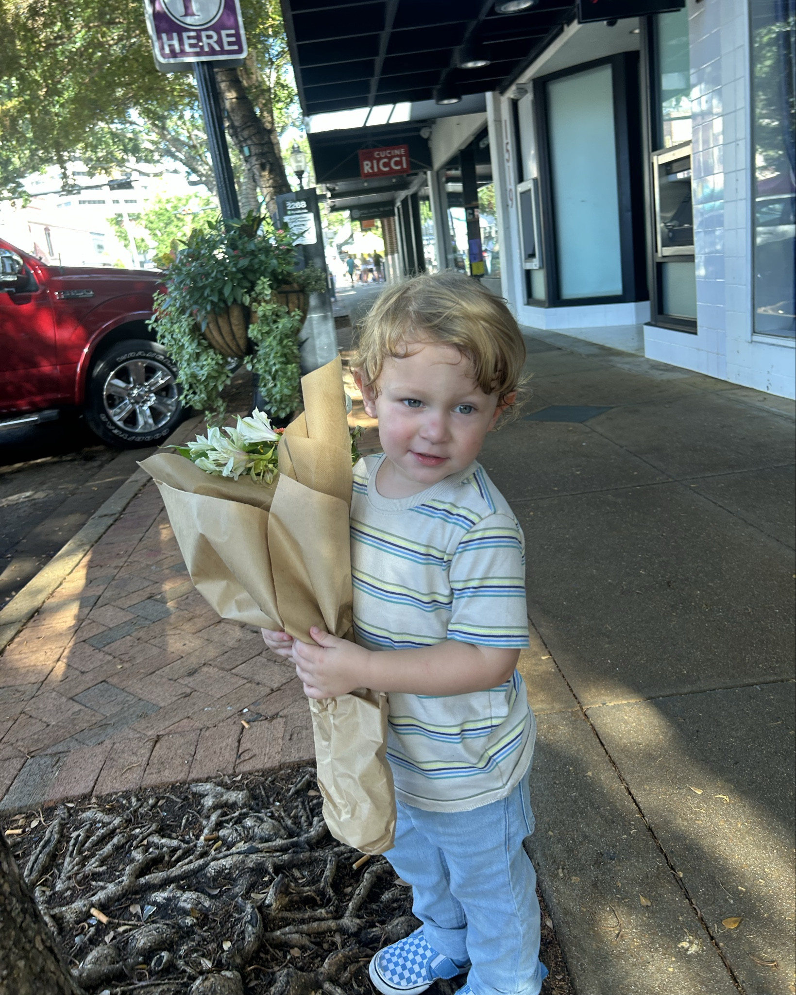 In our farmers market era ✨ Perfect little fit for a Saturday morning farmers market stroll 🫶💐 
it’s giving ✨simple but put together✨ vibes

Toddler Fashion, Toddler Boy Fashion, Toddler Outfit, Summer Outfit for Boys, Toddler Mom, Mom Life. 

#LTKKids