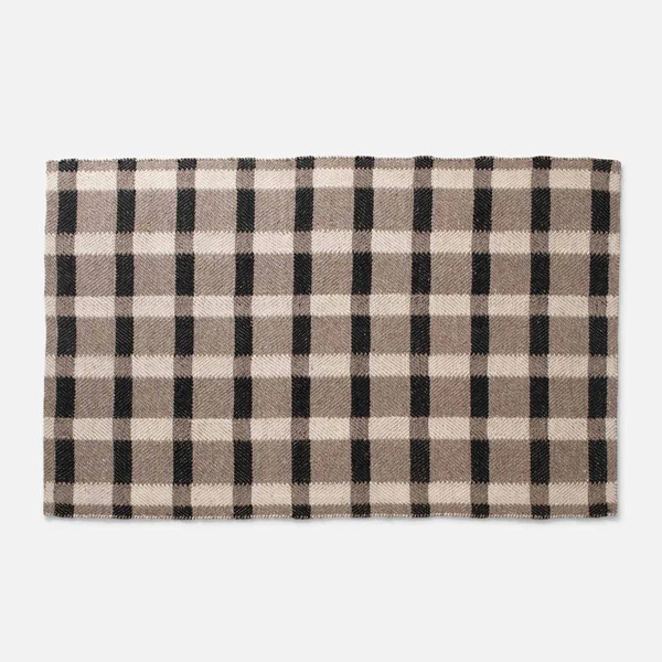 Plaid Wool Rug - Natural | Schoolhouse