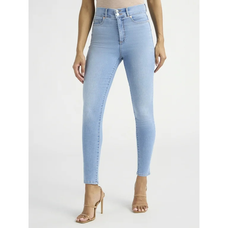 Sofia Jeans Women's and Women's Plus Eva Skinny High Rise Ankle Jeans, 25" and 27" Inseams, Sizes... | Walmart (US)