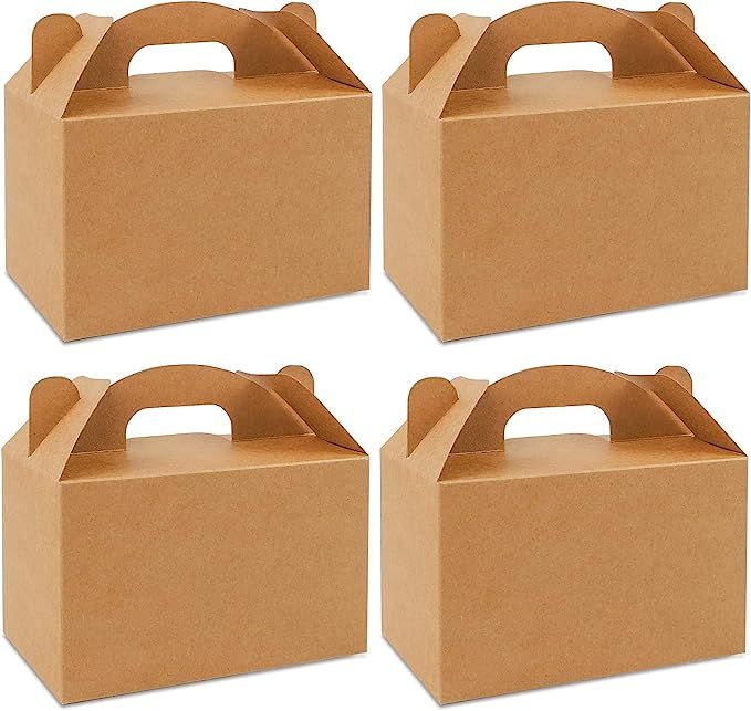 Moretoes 36 Pack Brown Goodies Boxes Dessert Boxes Treat Boxes Gable Boxes Kraft Party Favor Boxe... | Amazon (US)