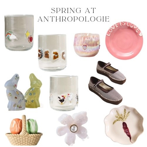 Some spring and Valentine’s Day arrivals at anthro! Obsessed with all… and look at those shoes!!!! 

#LTKHome #LTKSeasonal