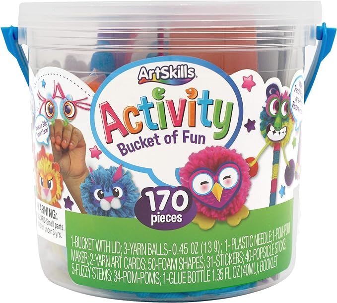 ArtSkills Activity Bucket, Arts and Crafts Supplies, Assorted Colors and Shapes, 170 Count | Amazon (US)