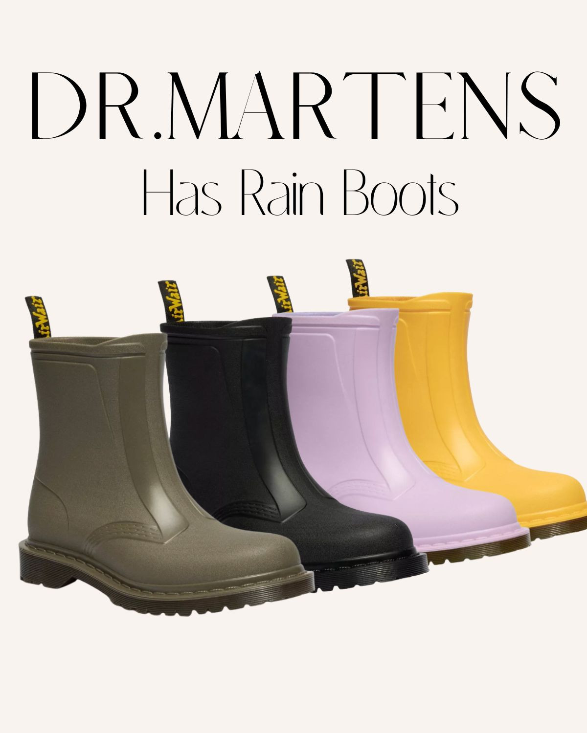 Yes your favorite boot brand now has rain boots! Just arrived to Dr. Martens are winter rain boots that are perfect to gift or buy for yourself this season 

#LTKStyleTip #LTKShoeCrush #LTKSeasonal