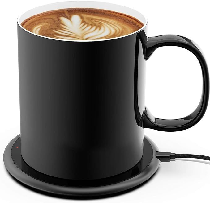 Coffee Mug Warmer 24Watt Intelligent Temperature Controlled Mug 131°F, Coffee Cup Warmer and Mug... | Amazon (US)