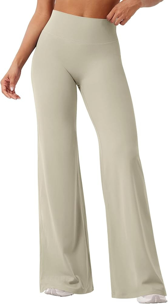 YEOREO Workout Leggings Womens No Front Seam Straight Leggings 29"/ 31.5"/ 33"/ 35" High Waist Bu... | Amazon (US)