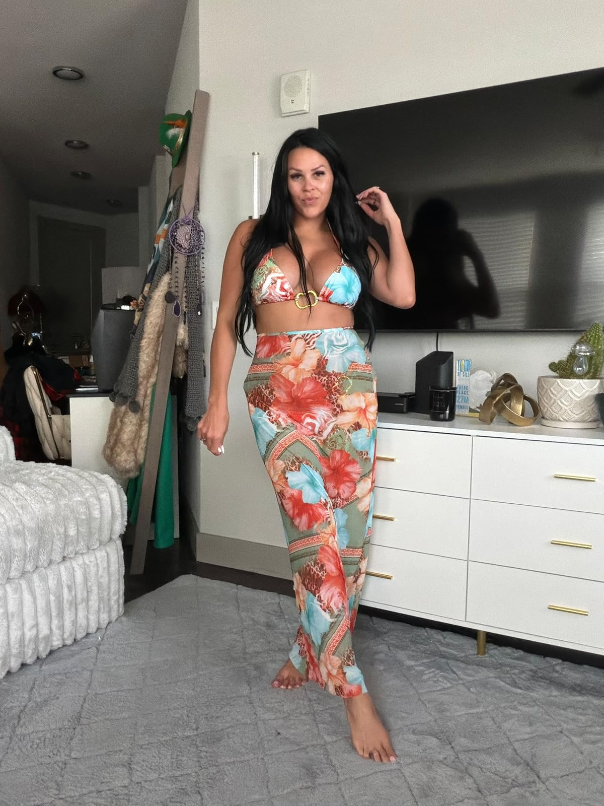 Vacation ready in this floral set! Tap to shop my favorite beach look. #VacationStyle #FloralSet #BeachVibes 

 #LTKHoliday #LTKSeasonal #LTKSaleAlert