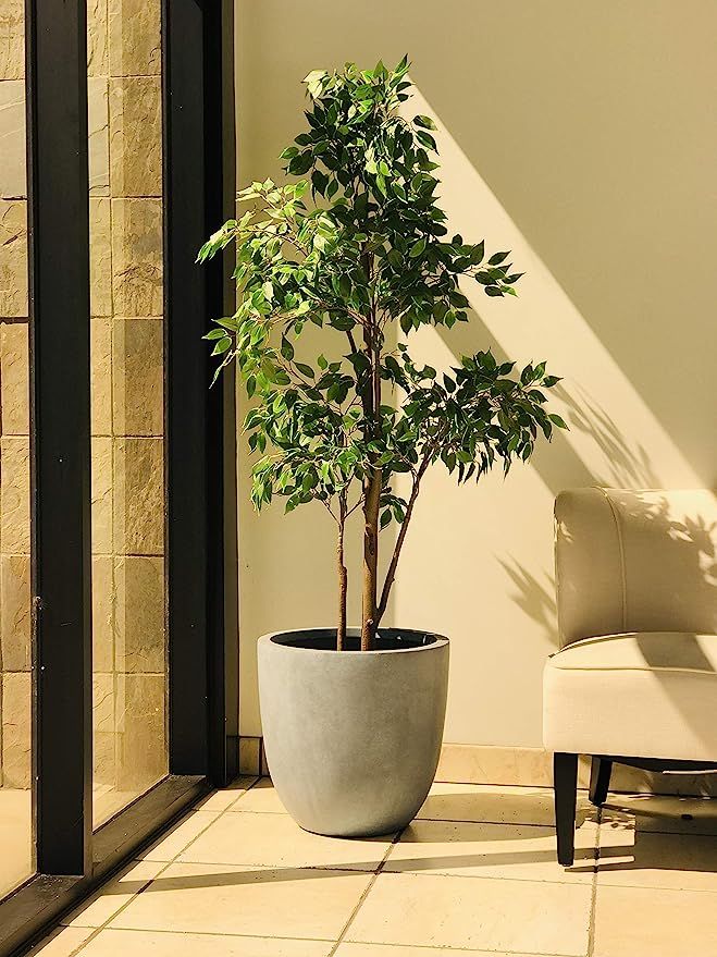 Kante OSC0050A-C60611 Indoor Outdoor Elegant Planter, Slate Gray | Amazon (US)