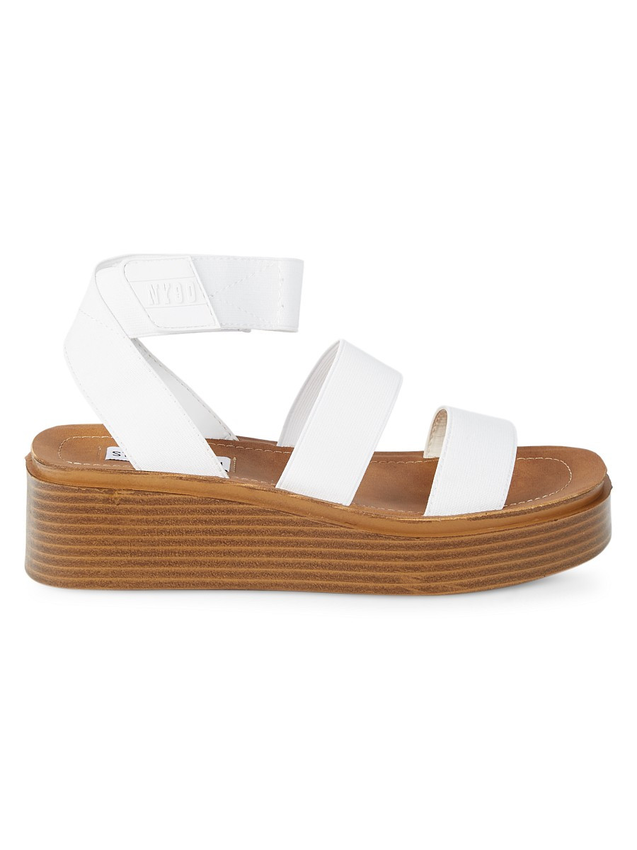 Steve Madden Women's Jaala Platform Sandals - White - Size 6 | Saks Fifth Avenue OFF 5TH