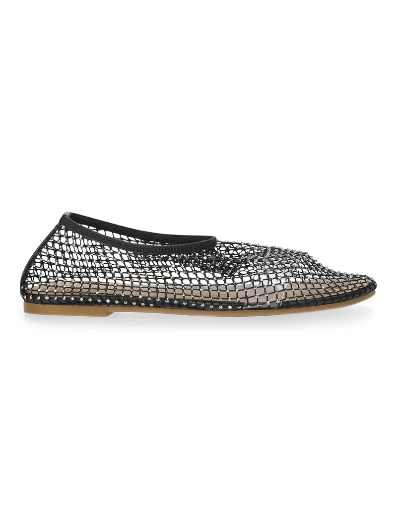 Madden NYC Women's Studded Mesh Flat Shoes - Walmart.com | Walmart (US)