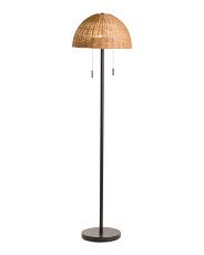 Rattan Dome Floor Lamp | Furniture & Lighting | Marshalls | Marshalls