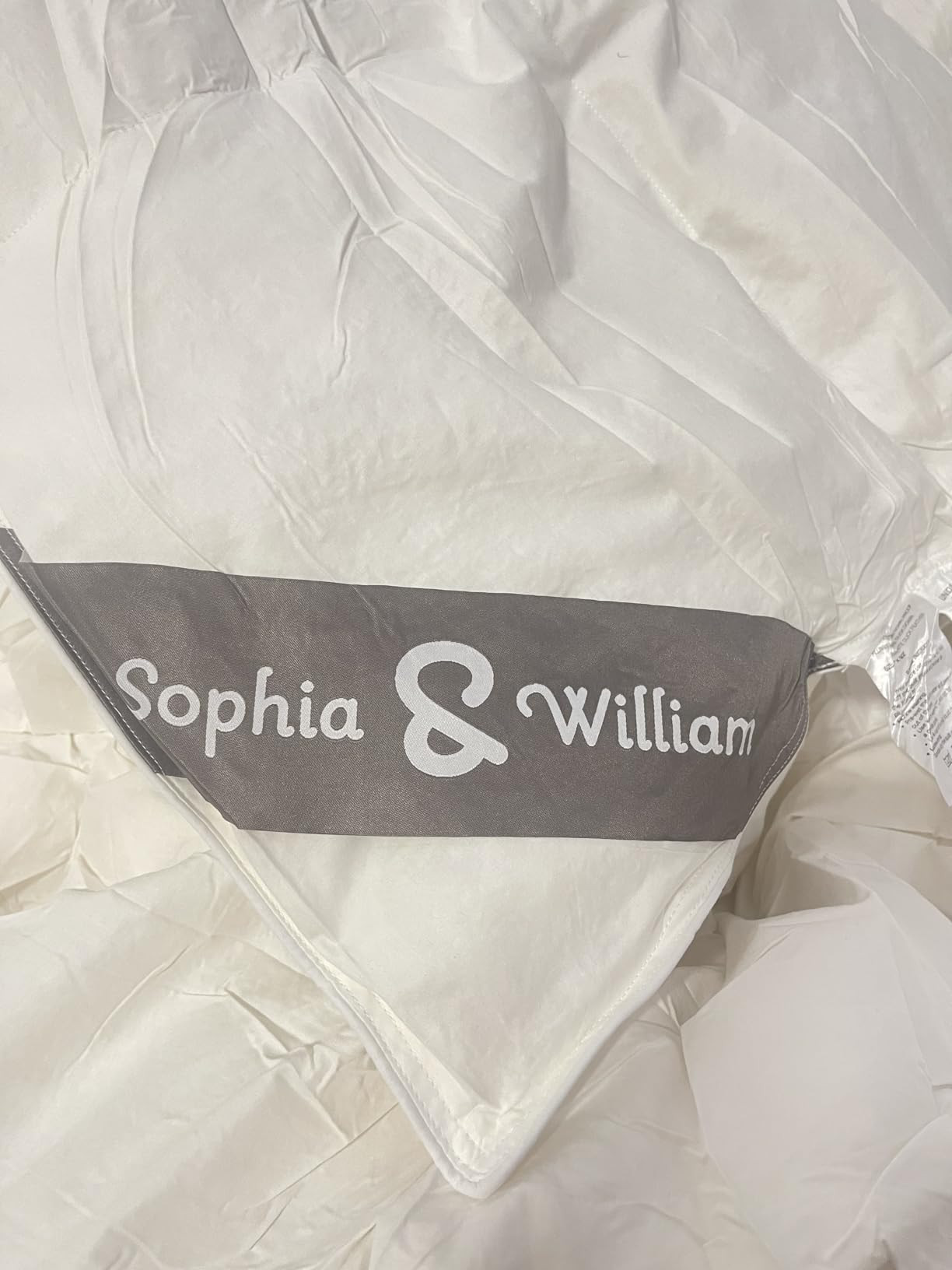 Sophia & William Edredón de plumas y plumón tamaño King, edredón ligero y esponjoso para toda... | Amazon (US)