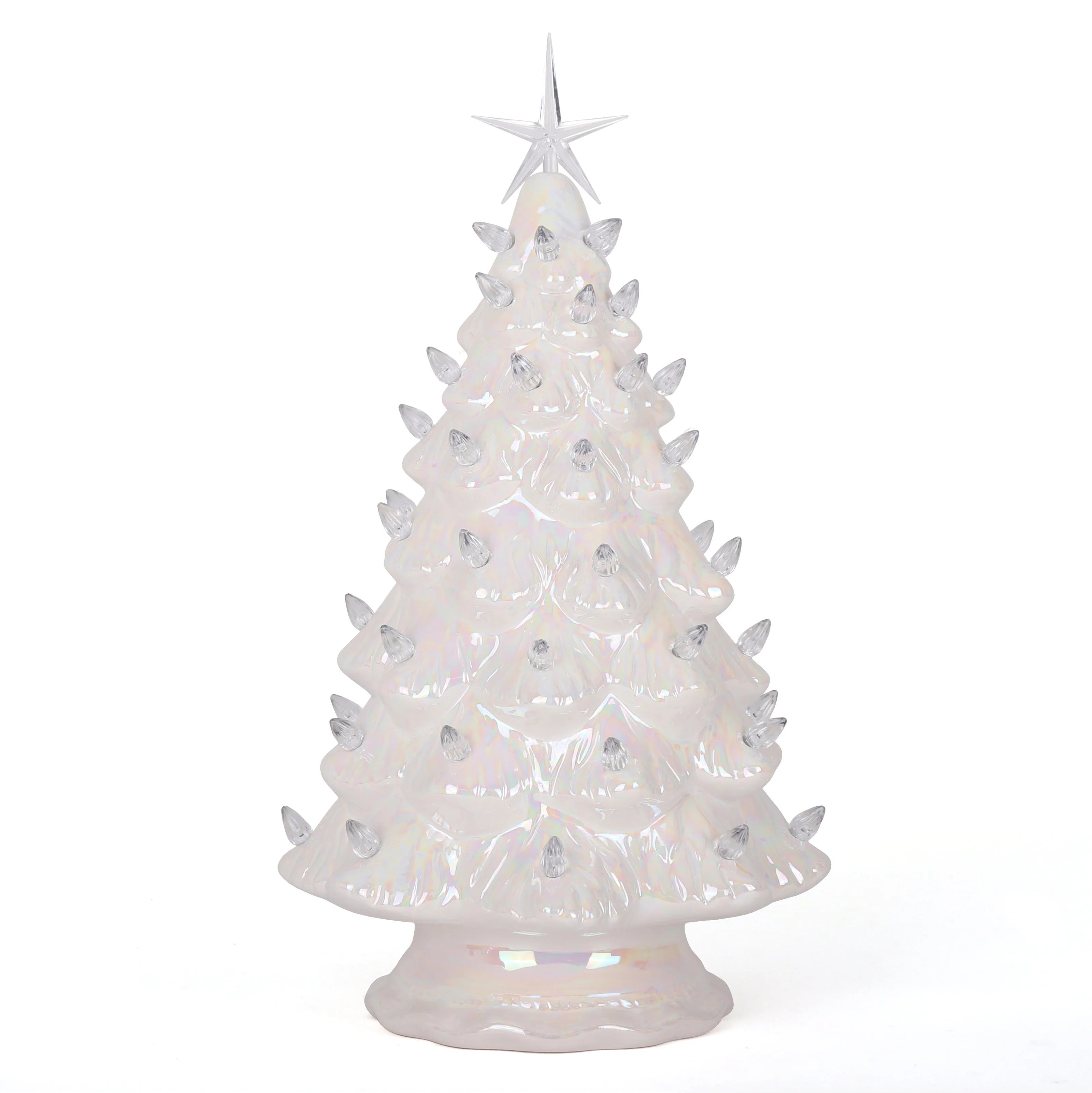 15.5" Ceramic Christmas Tree - Inspired Vintage Christmas Tree - Light Up Tree | Wayfair North America