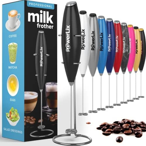 PowerLix Milk Frother Handheld Battery Operated Electric Whisk Beater Foam Maker For Coffee, Latt... | Amazon (US)