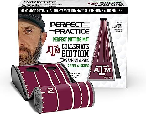 PERFECT PRACTICE Collegiate Edition Perfect Putting Mat - Official Putting Mat of Dustin Johnson | Amazon (US)