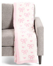 Lumina Bows Feathered Yarn Throw | Pillows & Decor | Marshalls | Marshalls