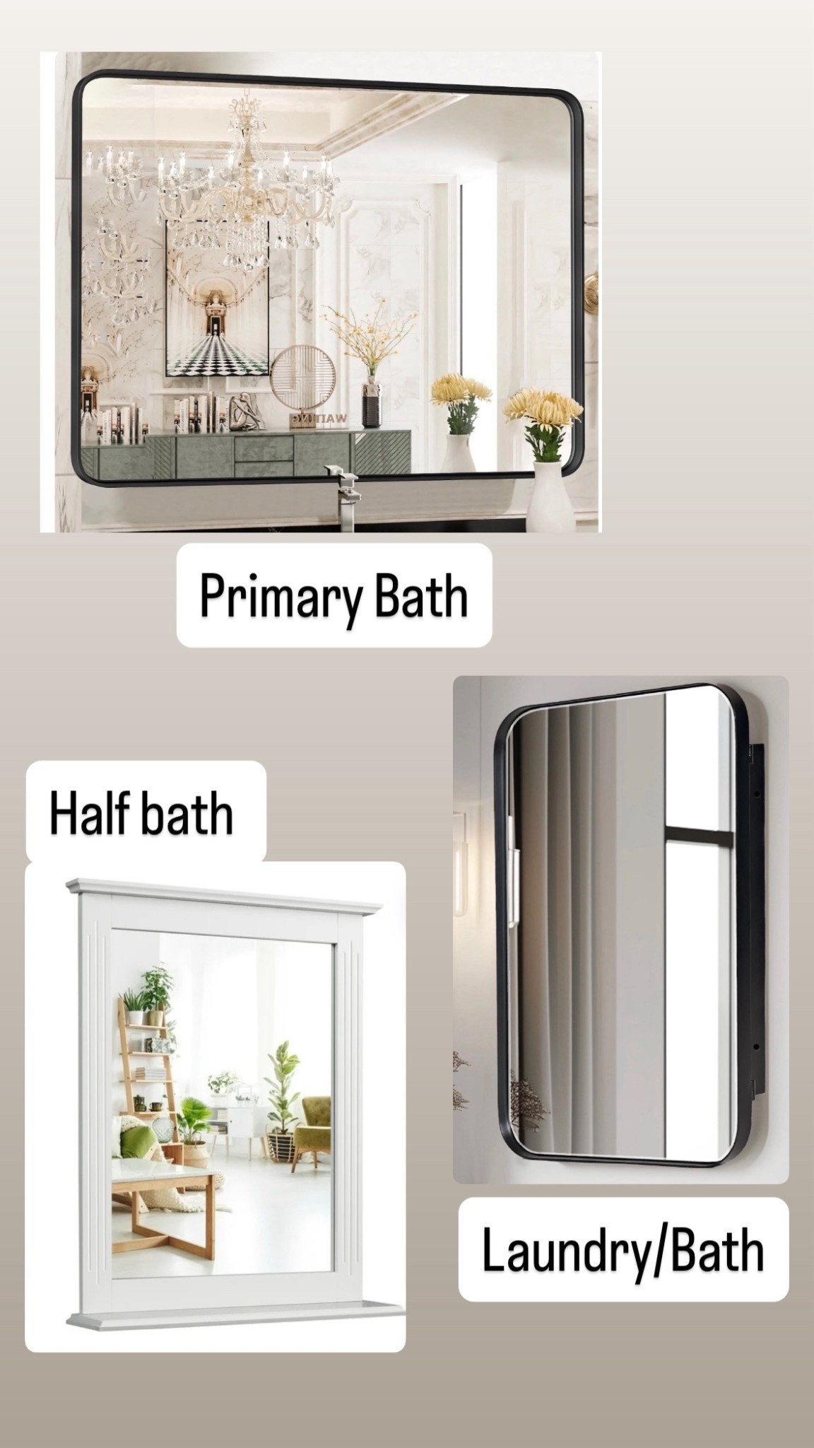 Affordable bathroom mirrors from WalMart! #bathroomfixtures #bathroommirror #walmart

#LTKSaleAlert #LTKHome