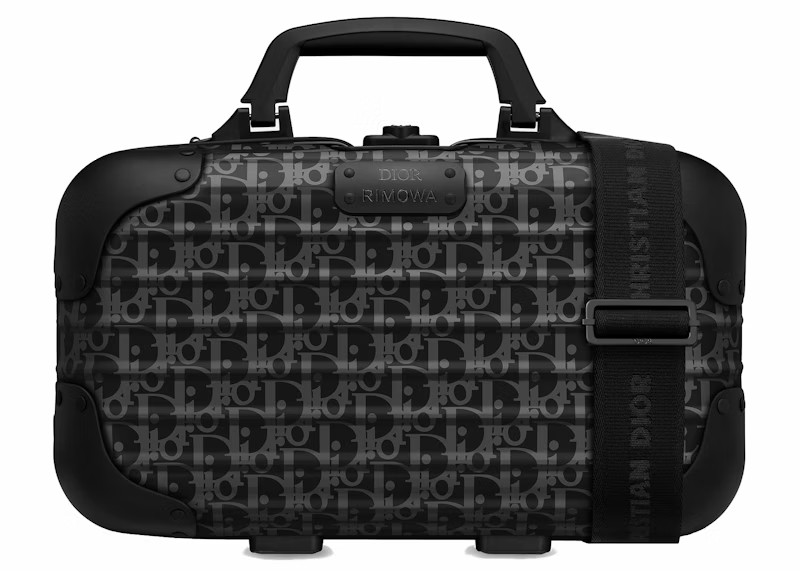 Dior x RIMOWA Carry-On Case Aluminium Dior Oblique Black | StockX