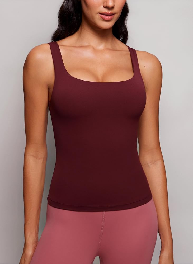 CRZ YOGA Butterluxe Scoop Neck Tank Tops | Amazon (UK)