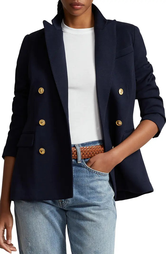 Double Breasted Knit Blazer | Nordstrom