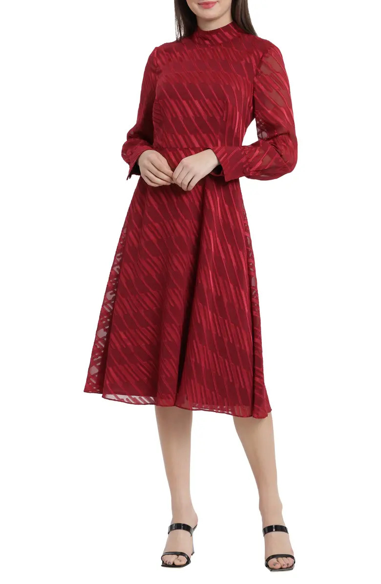 Rating 3out of5stars(1)1Mock Neck Long Sleeve Midi DressMAGGY LONDON | Nordstrom