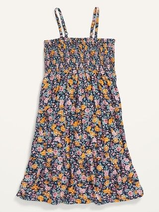 Floral Sleeveless Tiered Swing Dress for Girls | Old Navy (US)