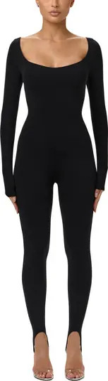 Naked Scoop Neck Long Sleeve Jumpsuit | Nordstrom