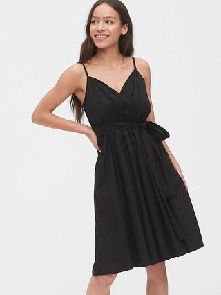 Pleated Wrap Cami Dress | Gap (US)